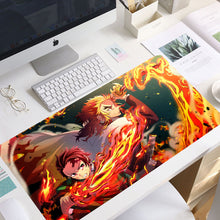 Load image into Gallery viewer, XL Anime Demon Slayer Mousepad HD Printing Computer Gamers Locking Lock Edge Mouse Pad XXL90x40cm Keyboard PC Desk Pad Csgo Pad.
