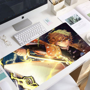 XL Anime Demon Slayer Mousepad HD Printing Computer Gamers Locking Lock Edge Mouse Pad XXL90x40cm Keyboard PC Desk Pad Csgo Pad.