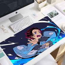 Load image into Gallery viewer, XL Anime Demon Slayer Mousepad HD Printing Computer Gamers Locking Lock Edge Mouse Pad XXL90x40cm Keyboard PC Desk Pad Csgo Pad.
