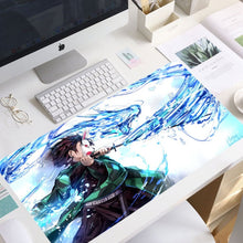 Load image into Gallery viewer, XL Anime Demon Slayer Mousepad HD Printing Computer Gamers Locking Lock Edge Mouse Pad XXL90x40cm Keyboard PC Desk Pad Csgo Pad.
