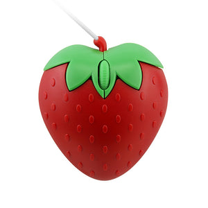 Wired Mouse Cartoon Mini Strawberry