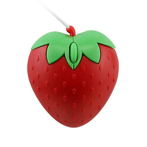 Wired Mouse Cartoon Mini Strawberry