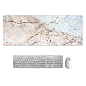 Nordic Style Marble Mousepad Laptop Gamer Mousepad Computer Desk Pads Large Locking Edge Wrist Rests Table Mat Desk Set